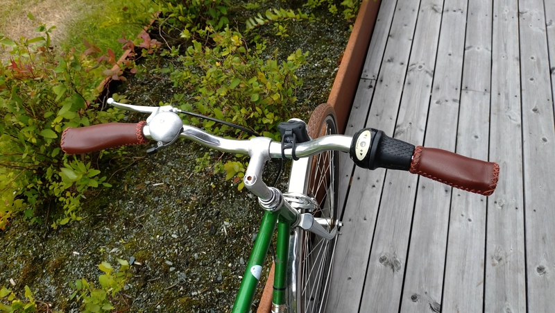 The cockpit of the bike